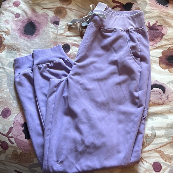 Lavender Dew Zamora™ High Waisted - Jogger Scrub Pants - Picture 4 of 7